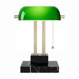 THE BANKER Desk Lamp - Moonlight Emerald