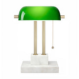 THE BANKER Desk Lamp - Cloud Emerald
